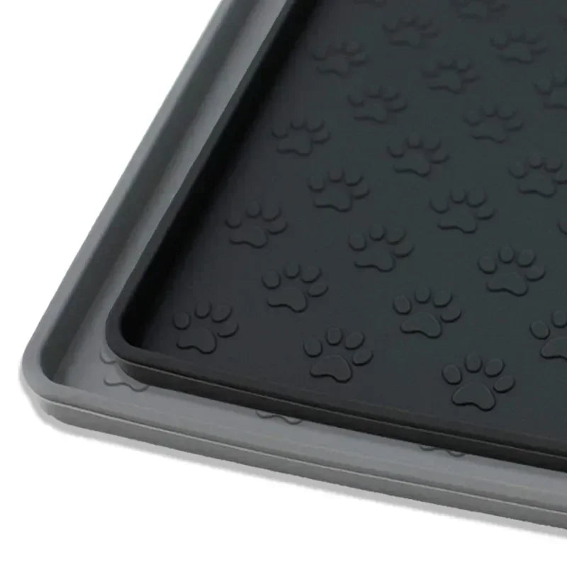 Tappetini Pet Cat Feed Mat Dog Food Place Mat Silicone Waterproof Pet Cat and Dog Drinking Water Feeding Place Mat Bowl Mat Feeder Mat