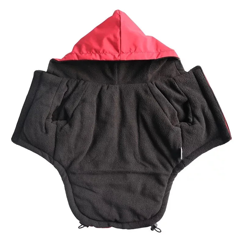 Vestiti Autumn Winter Pet Dog Waterproof Coat Puppy Warm Cotton Jacket The Dog Face Hoodie Reflective Clothing For Dogs Cats Clothing