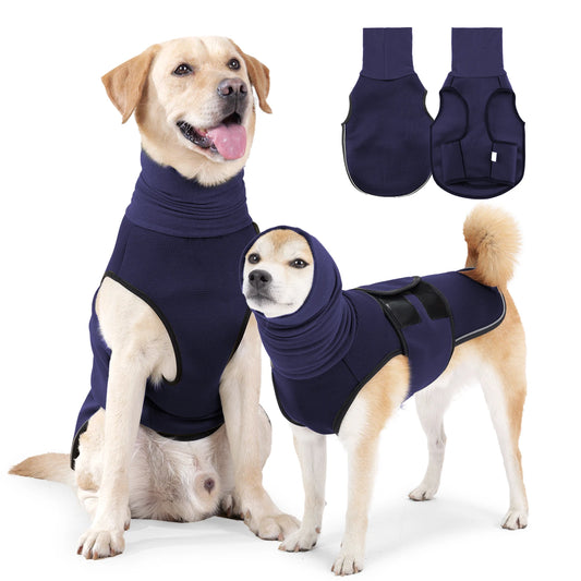 001-Gilet per l'ansia del cane-corpo e orecchie