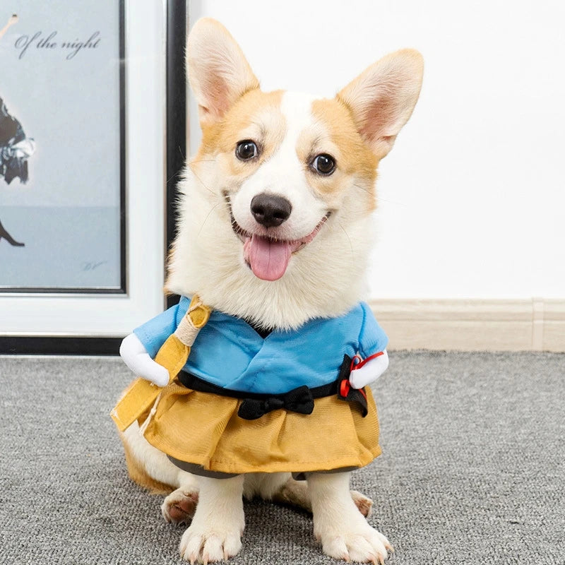 Vestiti Funny Cat Clothes Dog Cat Cosplays Clothes Pet Jumpsuit Suit Halloween Dog Dress Chihuahua French Bulldog Dog Outfits Clothing