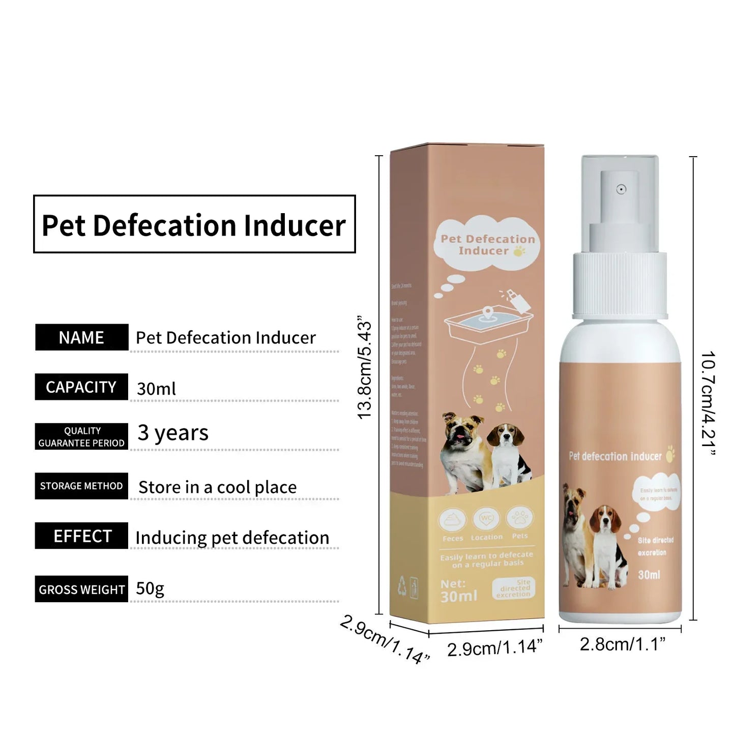 Pet Defecation Inducer Spray Positioning Defecation Indoor Outdoor Cat Potty Urinate Trainer Liquid Dog Toilet Training Spray