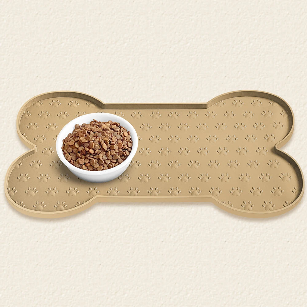 Tappetini Pet Feeding Mat Silicone Dog Food Mat Anti-Slip And Waterproof Dog Bowl Mat,Thickened Dog And Cat Mat For Food And Water