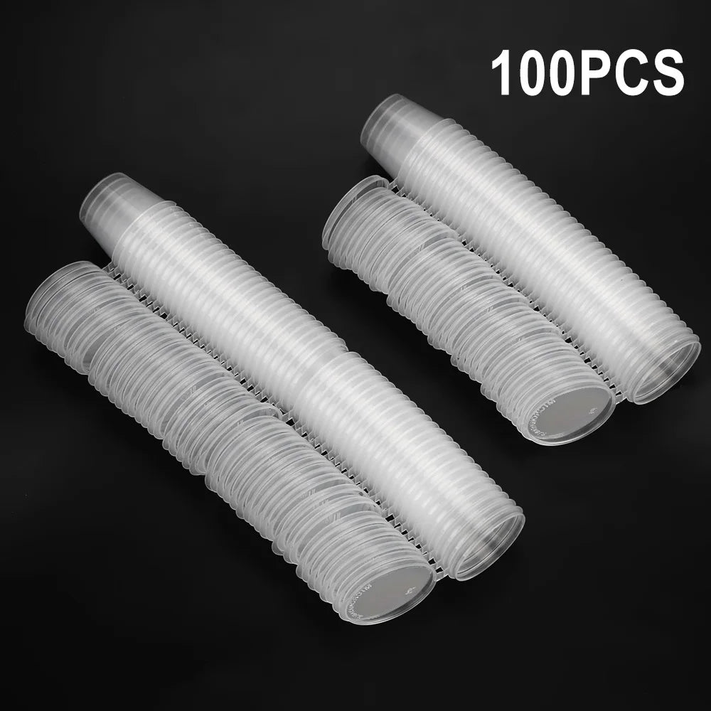 With Lids Kitchen Organizer Disposable Sauce Pot Food Small Sauce Container Box Plastic Clear 100Pcs Chutney Chili Sauce Cups
