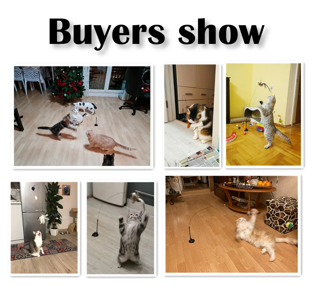 Simulation Bird Interactive Cat Toys Funny Feather Bird with Bell Cat Stick Toy for Kitten Playing Teaser Wand Toys Cat Supplies