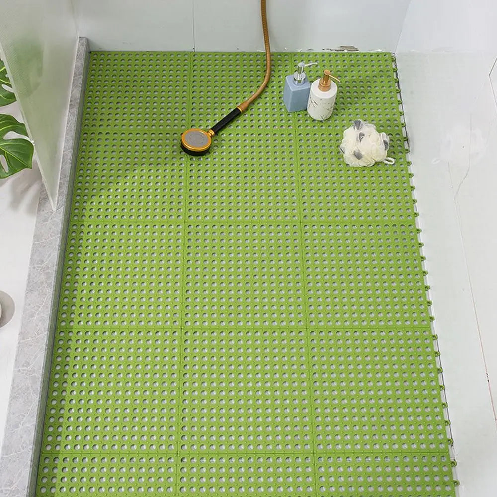 Tappetini TPE Anti-slip Splice Toilet Ground Mat Bathroom Carpet Pet Cage Floor Mat Rabbit Foot Mat