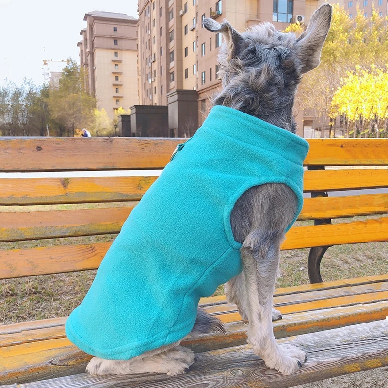 Vestiti Warm Fleece Dogs Clothes Pet Dog Jacket Vest With D-Ring For Small Dog Cats Clothing French Bulldog Costumes Chihuahua Coat