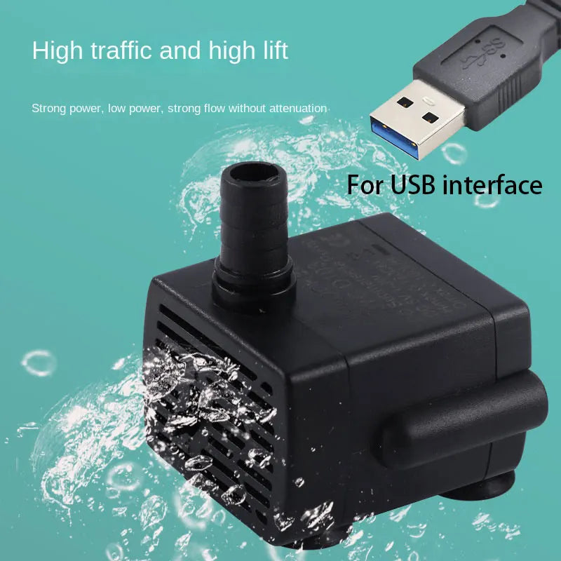 Solar Panel with USB 5V Water Pump System Can Be Used for Rockeries Fish Tanks Pet Drinking Water High Head Pumping