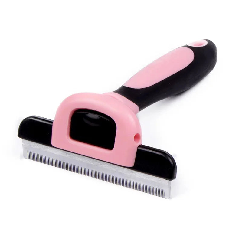 Pet Hair Removal Brush Dog Hair Comb Stainless Steel Automatic Hair Fading Cat Comb Pet Cleaning Grooming Supplies