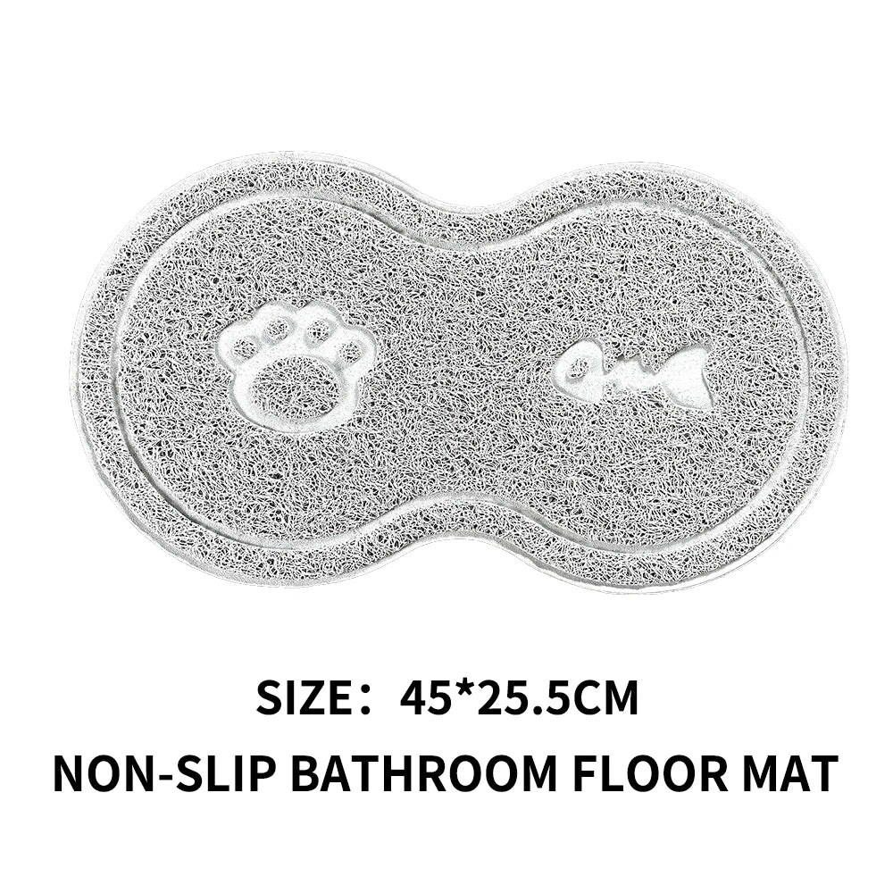 Tappetini Pet dogs and cats feeding and drinking mats pure paw fish bone pattern dishes non-slip placemats easy to clean cushions