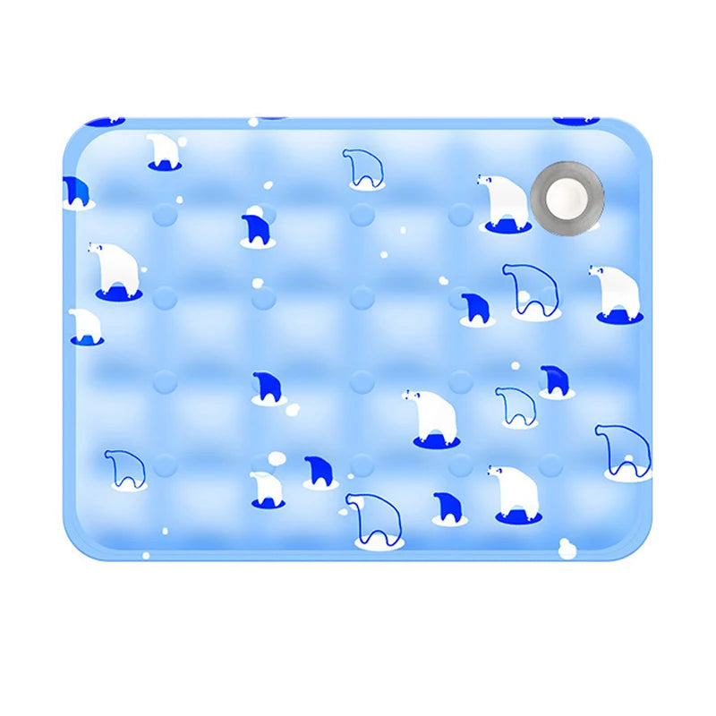 Summer Pet Cooling Mat Breathable Ice Blanket for Dogs Cats Pets Sleep Cold Bed Washable Ice Silk Pads Cushion Pet Accessories
