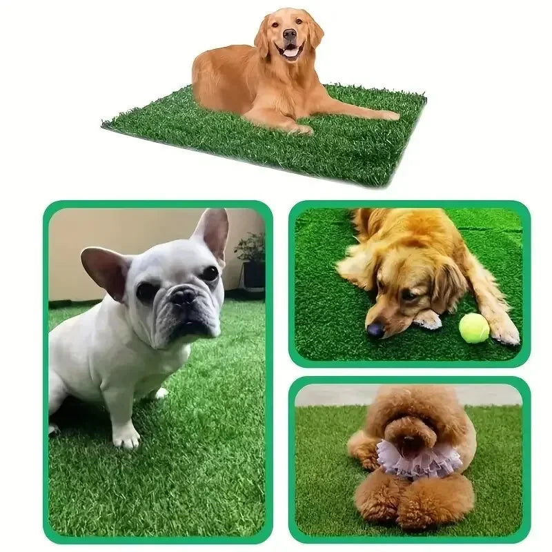 Tappetini 1pc Pet Lawn Mat Artificial Grass Mat Dog Grass Mat Dog Urine Grass Mat Washable and Reusable Dog Litter Mat Pet Products