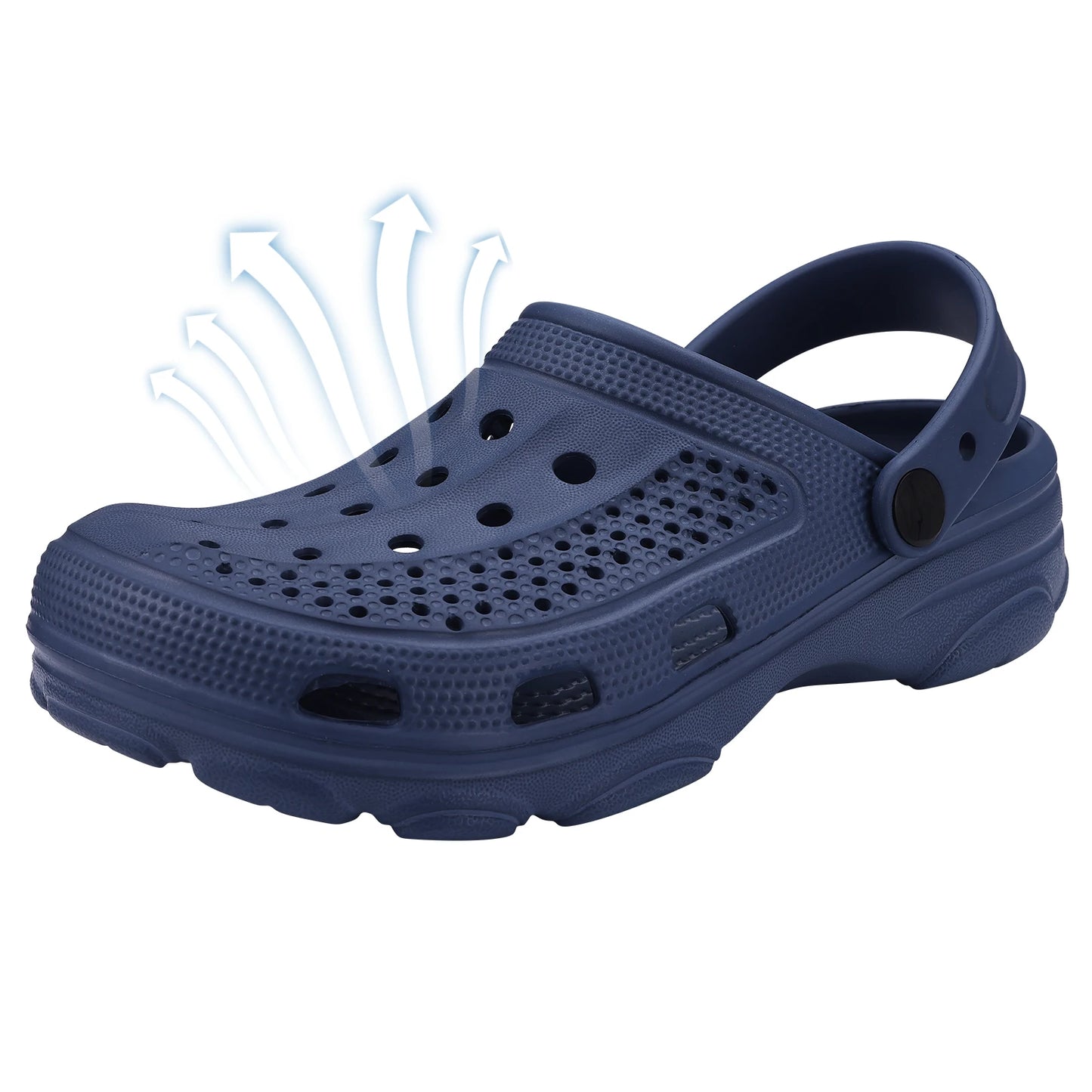 Shevalues Fashion Men Clogs Slippers Casual Hole Beach Sandals Outdoor Men Garden Shoes Summer Soft Sandals Home Bathroom Slides