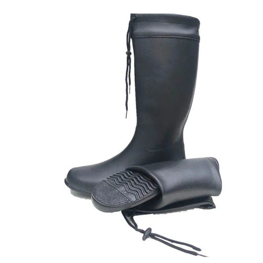 Stivali da pesca Soft Foldable Waterproof Fishing Boots Rain Boots High Tops Lightweight Rubber Water Wading Shoes Wader Fishing Goods Aqua Shoes