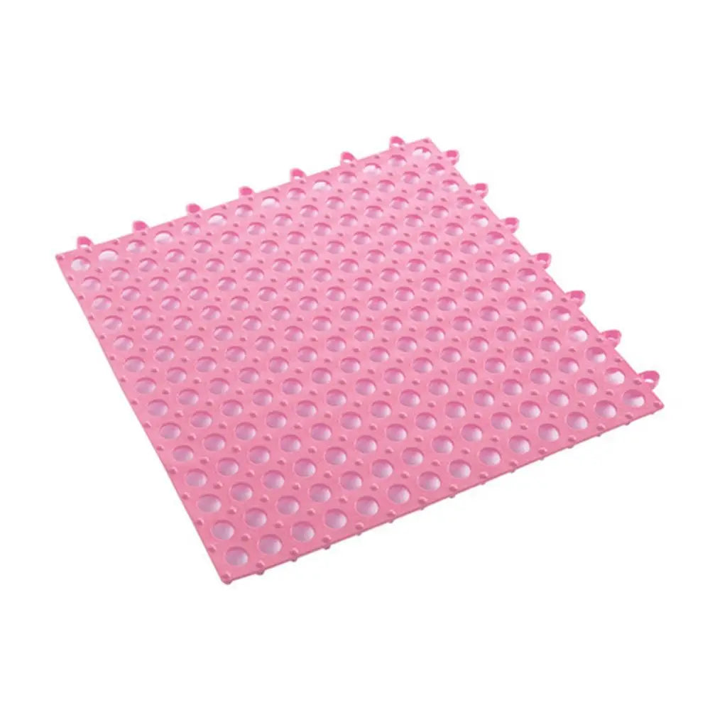 Tappetini TPE Anti-slip Splice Toilet Ground Mat Bathroom Carpet Pet Cage Floor Mat Rabbit Foot Mat