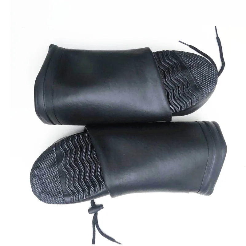 Stivali da pesca Soft Foldable Waterproof Fishing Boots Rain Boots High Tops Lightweight Rubber Water Wading Shoes Wader Fishing Goods Aqua Shoes