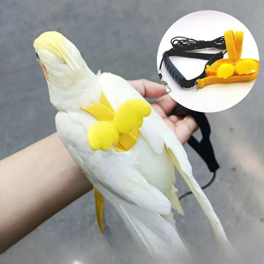 앵무새 Adjustable Parrot Bird Harness Leash Set Training Harness Parrots Outdoor Flying Rope Cockatiel Small Birds Supplie