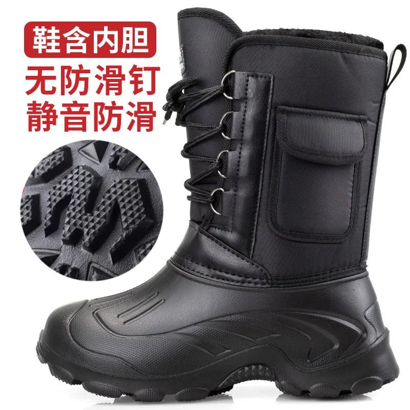 Stivali Waterproof Sneakers 2022 Outdoor Men Winter Boots Warm Activities Fishing Snow Work Boots Male Footwear Men Shoes Fishing Boots