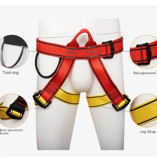 60-Imbracatura di Sicurezza Regolabile per Arrampicata