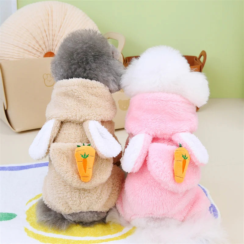 Winter Warm Fleece Pet Dog Jumpsuit for Small Medium Dogs Puppy Cat Pajamas Coat Chihuahua Clothes Pets Costume Yorkie Outfits