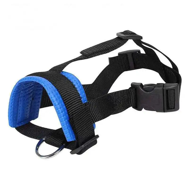 Pet Mask with Dog Mouth Cover for Bite and Noise Prevention Adjustable Nylon Collar