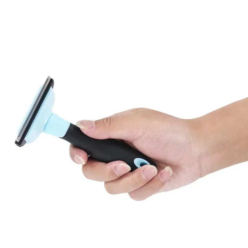 Pet Hair Removal Brush Dog Hair Comb Stainless Steel Automatic Hair Fading Cat Comb Pet Cleaning Grooming Supplies