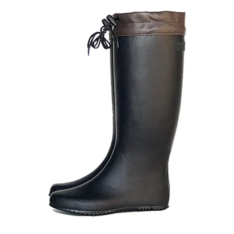 Stivali da pesca Soft Foldable Waterproof Fishing Boots Rain Boots High Tops Lightweight Rubber Water Wading Shoes Wader Fishing Goods Aqua Shoes
