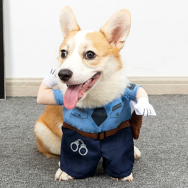 Vestiti Funny Cat Clothes Dog Cat Cosplays Clothes Pet Jumpsuit Suit Halloween Dog Dress Chihuahua French Bulldog Dog Outfits Clothing