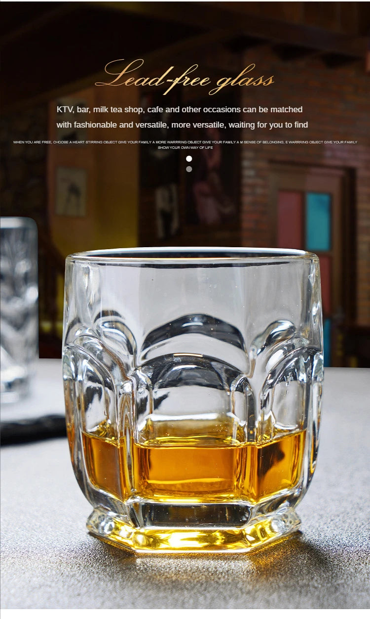 Whiskey Glass Cup Crystal Whisky Glasses Cups for Alcoho Drinking Scotch Bourbon Whisky Cognac Vodka Gin Tequila Rum Home Bar