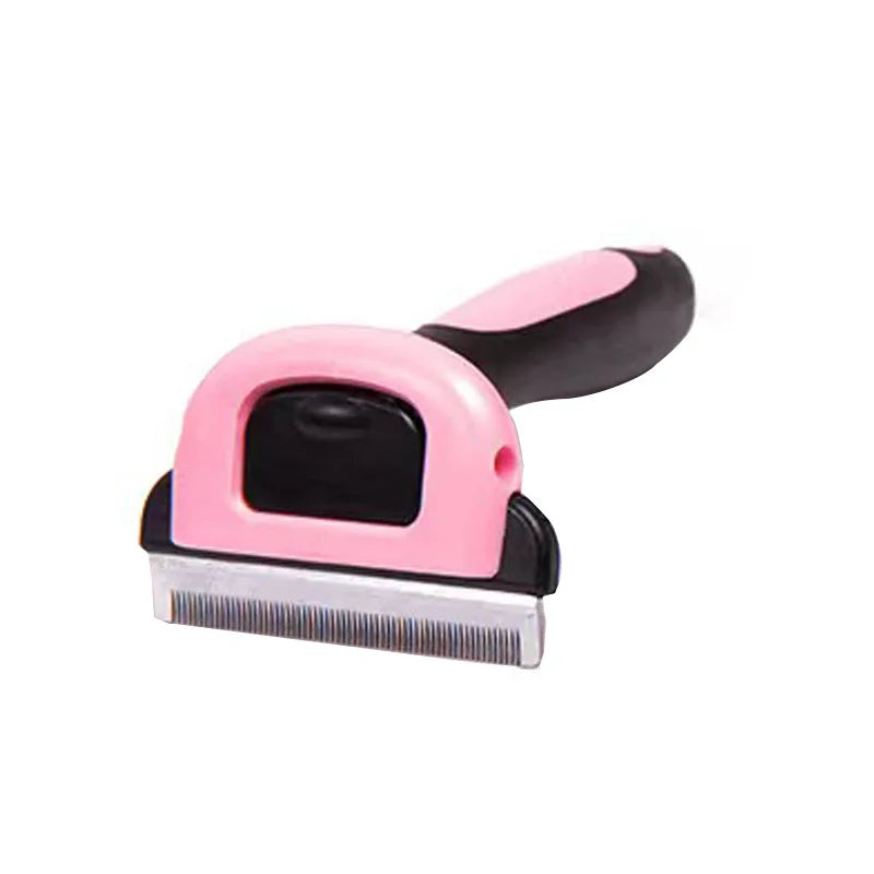 Pet Hair Removal Brush Dog Hair Comb Stainless Steel Automatic Hair Fading Cat Comb Pet Cleaning Grooming Supplies