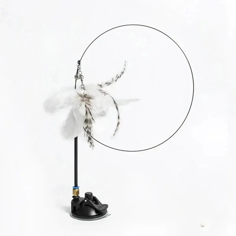 Simulation Bird Interactive Cat Toys Funny Feather Bird with Bell Cat Stick Toy for Kitten Playing Teaser Wand Toys Cat Supplies