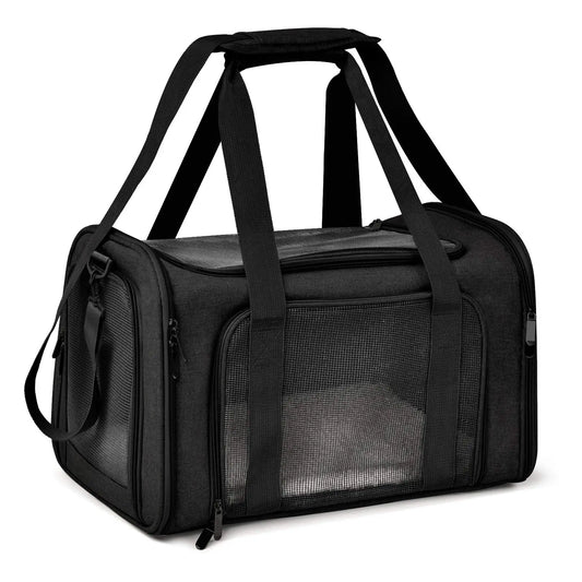 Trasportini Dog Carrier Bag Soft Side Backpack Pet Carriers Travel Bags Airline Approved Transport For Cats Puppies up to 15 Lbs Outgoing