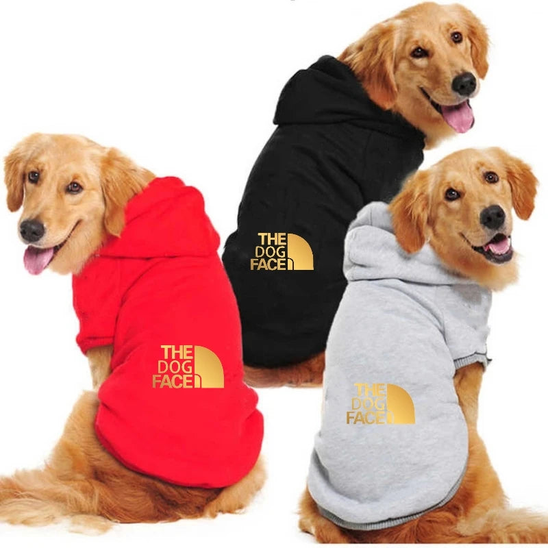 Vestiti fashion large dog outfits cool clothes autumn winter puppy letter printed  hoodies accesorios puppy jumper designer