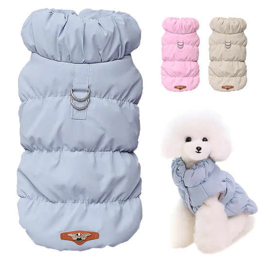 Vestiti Soft Warm Dog Clothes Winter Padded Puppy Cat Coat Jacket For Small Medium Dogs Chihuahua French Bulldog Poodle Vest Pet Outfit