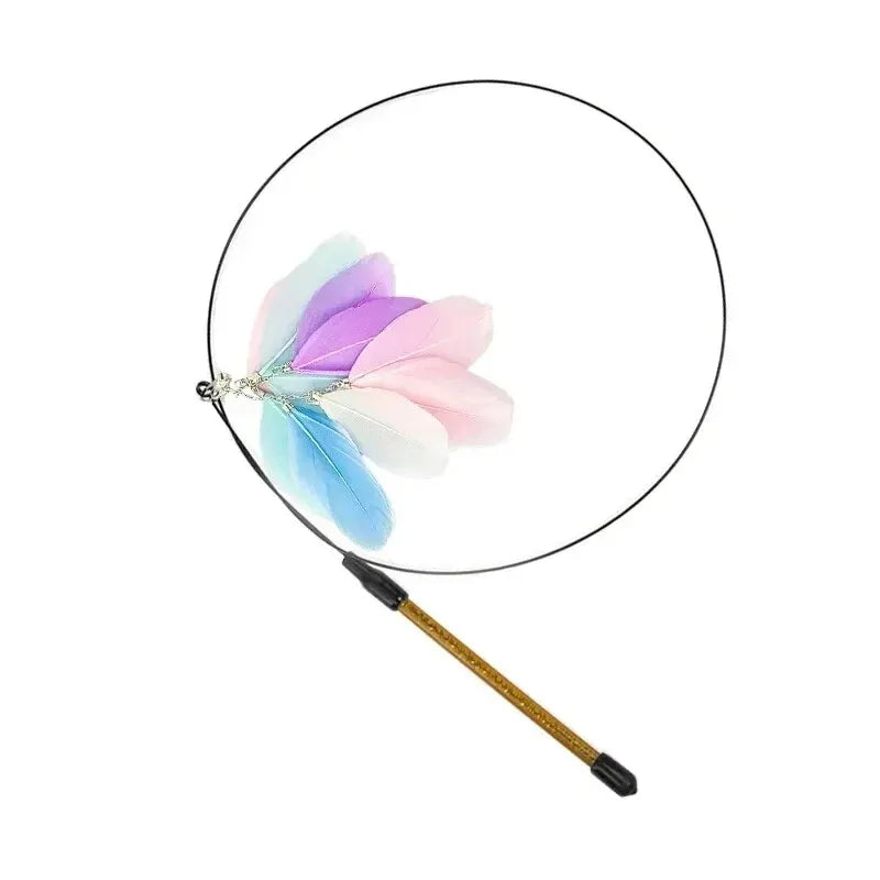 Simulation Bird Interactive Cat Toys Funny Feather Bird with Bell Cat Stick Toy for Kitten Playing Teaser Wand Toys Cat Supplies
