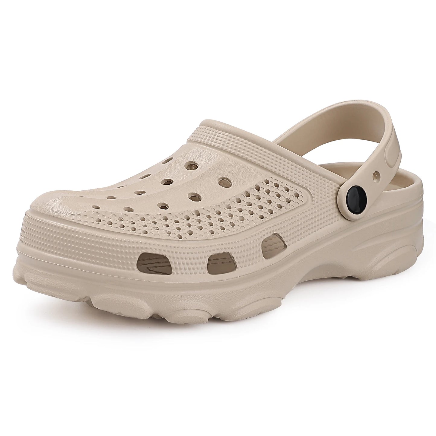 Shevalues Fashion Men Clogs Slippers Casual Hole Beach Sandals Outdoor Men Garden Shoes Summer Soft Sandals Home Bathroom Slides