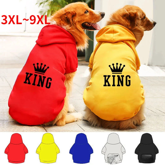 Vestiti 3XL~9XL Big Dog Clothing Autumn Winter Dog Sweater Warm Pet Clothing Fashion Dog Coat Small Dog