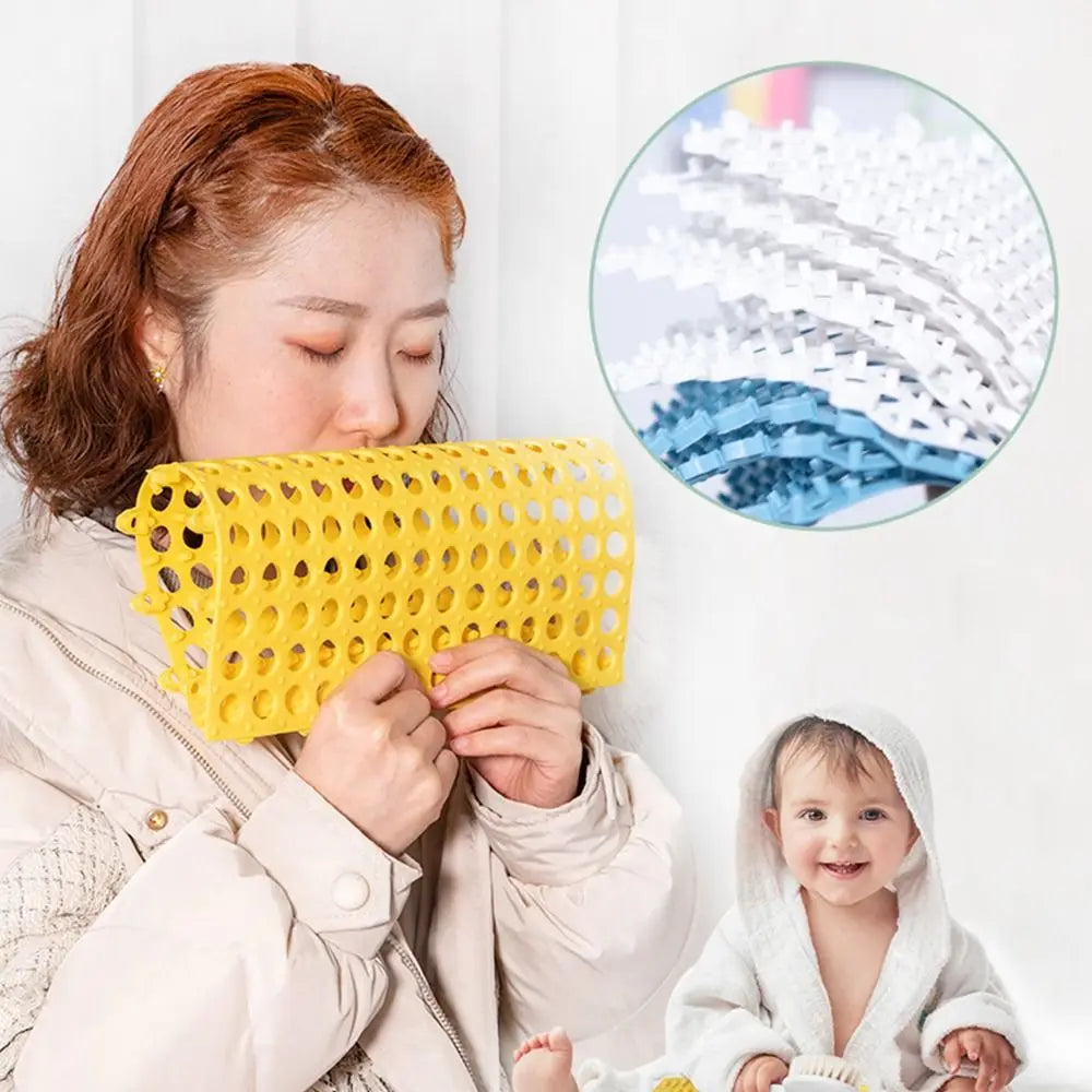 Tappetini TPE Anti-slip Splice Toilet Ground Mat Bathroom Carpet Pet Cage Floor Mat Rabbit Foot Mat