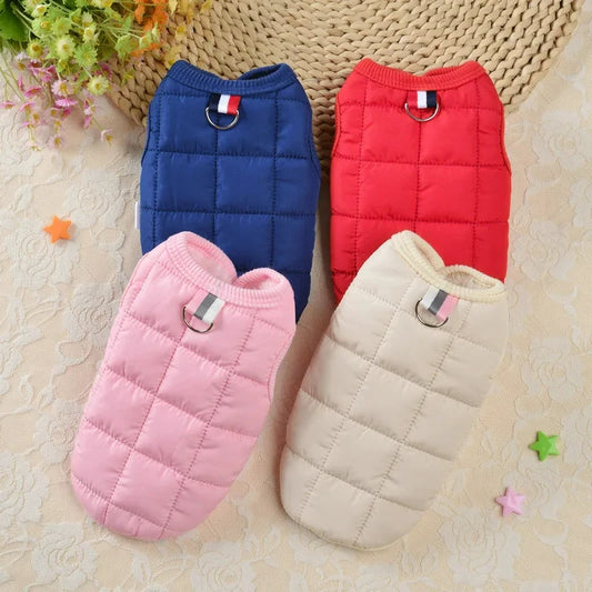 Vestiti Winter Warm Dog Coat Jacket Windproof Dog Clothes for Small Dogs Padded Clothing Chihuahua Clothes Pet Supplies
