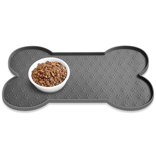 Tappetini Pet Feeding Mat Silicone Dog Food Mat Anti-Slip And Waterproof Dog Bowl Mat,Thickened Dog And Cat Mat For Food And Water