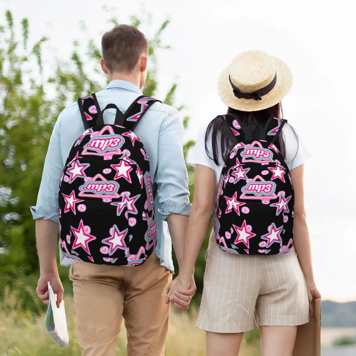 01-Zaino casual floreale – scuola, lavoro e tempo libero 🎒🌸