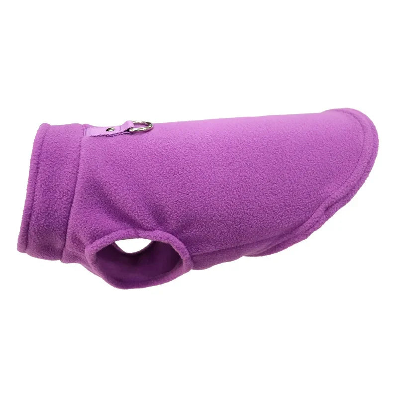 Vestiti Warm Fleece Dogs Clothes Pet Dog Jacket Vest With D-Ring For Small Dog Cats Clothing French Bulldog Costumes Chihuahua Coat