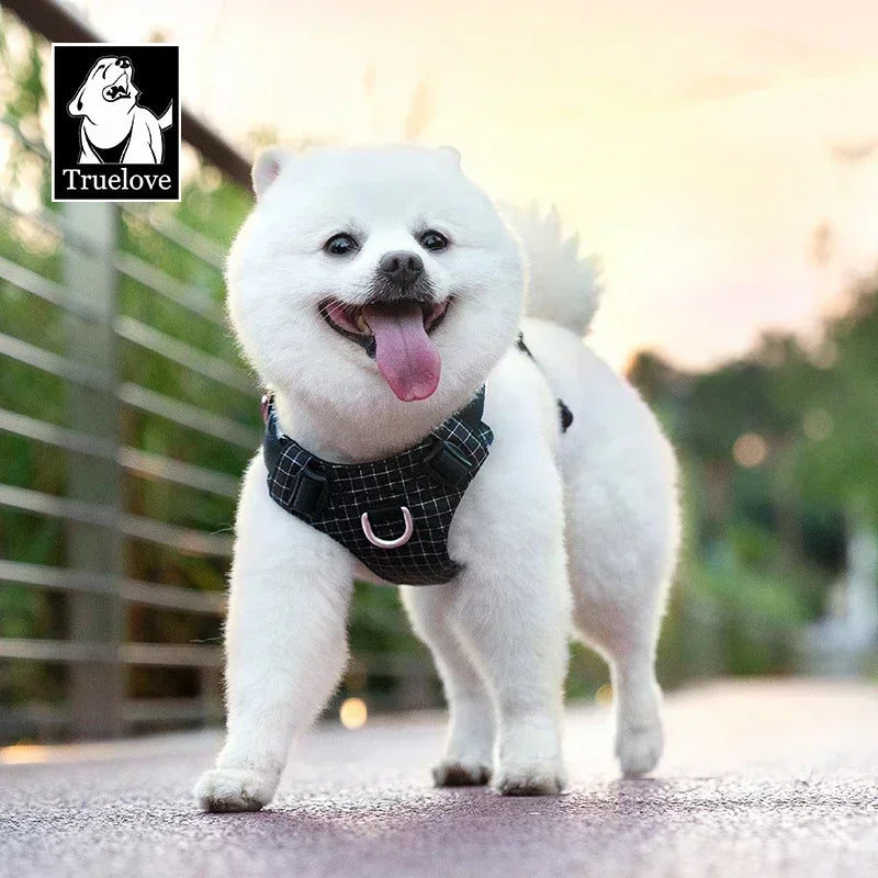 Pettorina Truelove-Pet Harness with LED Light and Tracker Holder, 19 Modes, for Dog, Cat Time, Highly Recommended for Outdoor Use, TLH6771