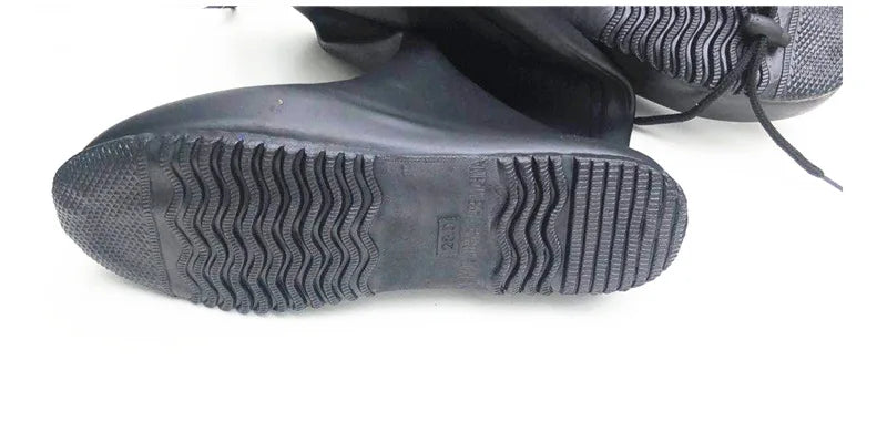 Stivali da pesca Soft Foldable Waterproof Fishing Boots Rain Boots High Tops Lightweight Rubber Water Wading Shoes Wader Fishing Goods Aqua Shoes