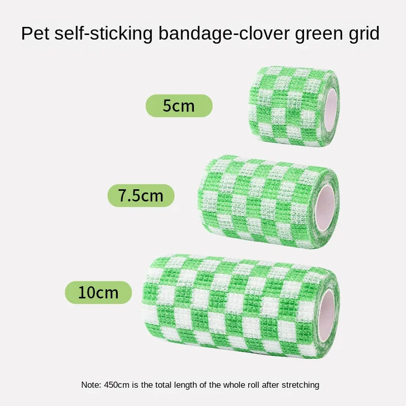 Self-adhesive Elastic Bandage For Pet Nonwoven Bandage Cover Protector Dog Outdoor Retractable Sports Tape Self Adherent Bandage