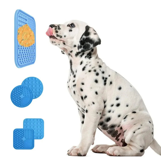 Tappetini Dog Licking Mat Slow Food Mat Drizzling Licking Pad Suction Cup Slow Food Mat Silicone Slow Food Mat Pet Dog Licking Mat