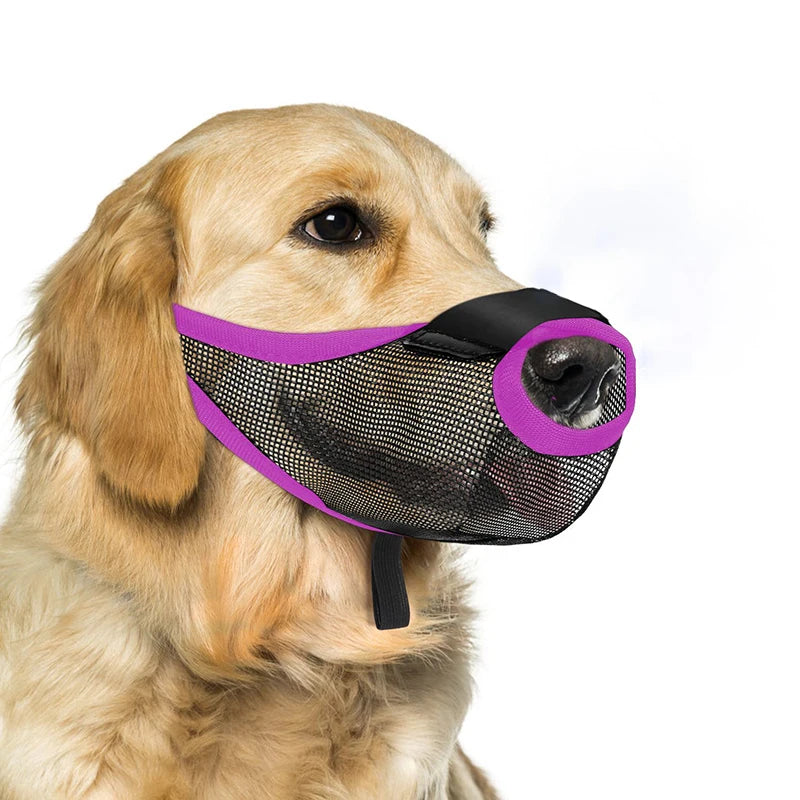 Pet Dog Mouth Cover Muzzle Anti-Munching Muzzle Anti-Barking Anti-Biting Breathable Mesh Special Anti-Licking Mouth