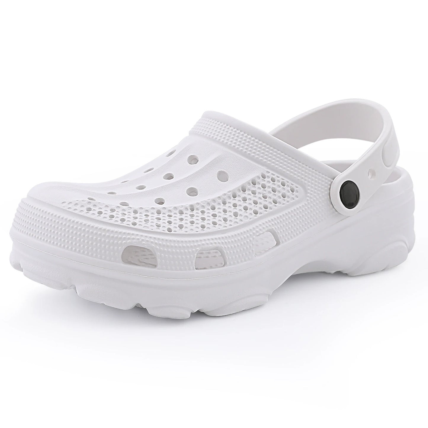 Shevalues Fashion Men Clogs Slippers Casual Hole Beach Sandals Outdoor Men Garden Shoes Summer Soft Sandals Home Bathroom Slides
