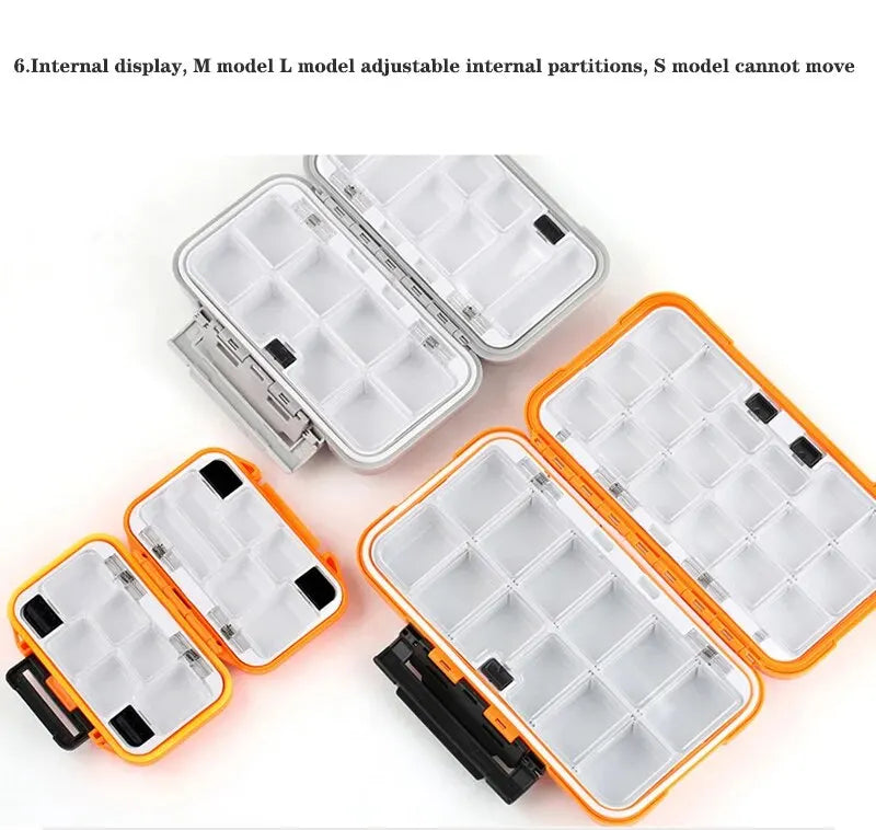 Waterproof Fishing Tackle Box Fishing Accessories Tool Storage Box Fish Hook Lure Fake Bait Boxes Carp For Fishing Goods