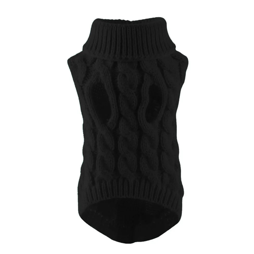 Vestiti New Pet Small Pet Dog Clothes Sweater Fashion Autumn Winter Solid Fried Dough Twists Knitting Warm Comfort Clothing