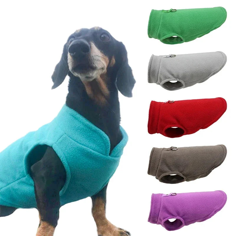 Vestiti Warm Fleece Dogs Clothes Pet Dog Jacket Vest With D-Ring For Small Dog Cats Clothing French Bulldog Costumes Chihuahua Coat